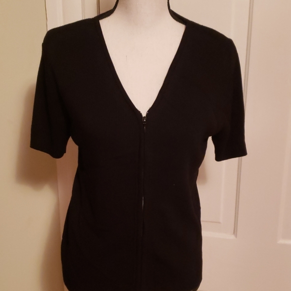 Jones & Co. Sweaters - JONES & CO. SHORT SLEEVE SWEATER